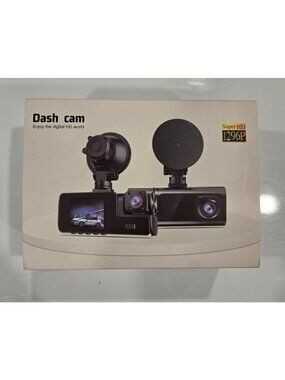 HD Dash Cam Video Camera 170 Degree View Front and Rear Ultra-Wide-Angle Lens